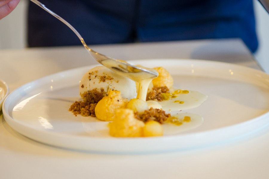 Zabaione auf dem Löffel